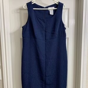 Danny & Nicole Women's Navy Blue Sleeveless Dress, Size 18